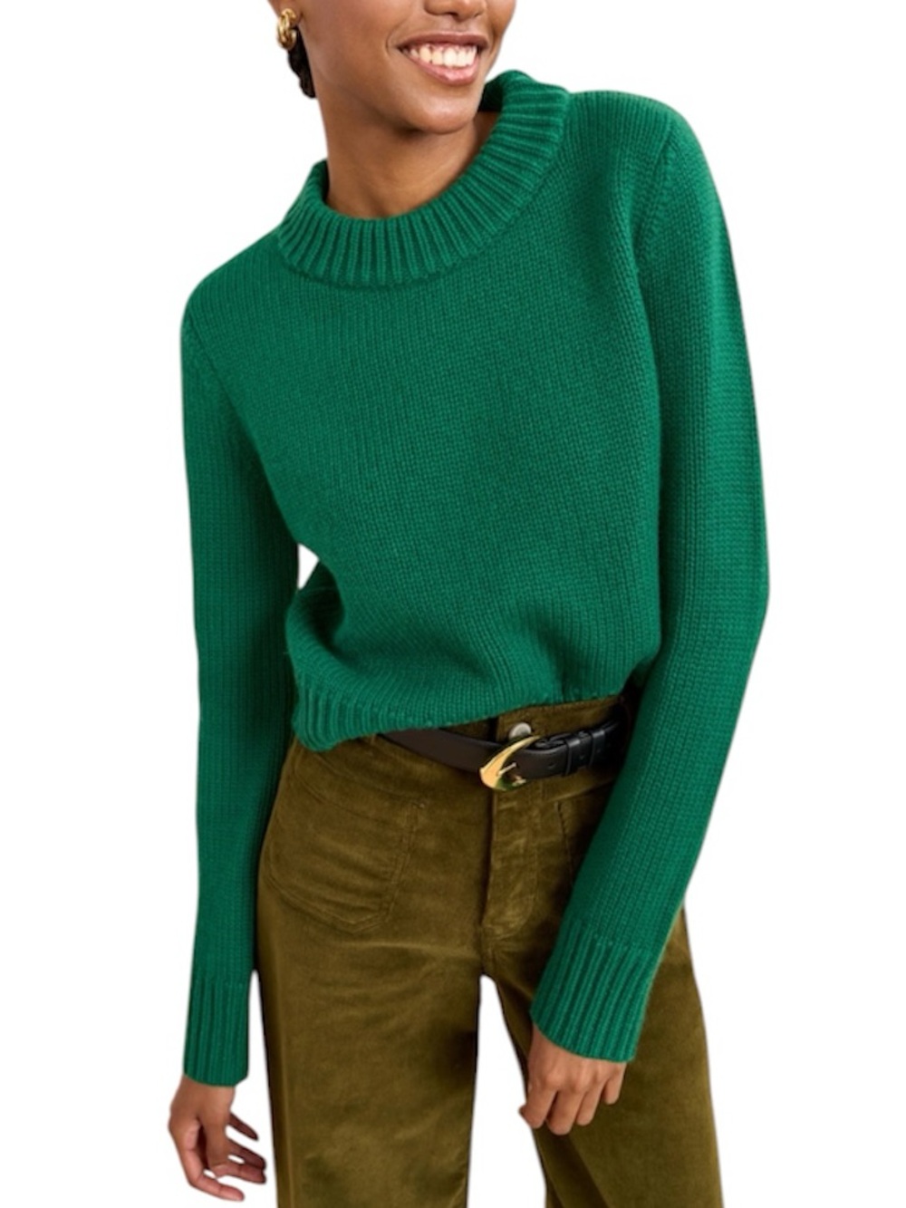 La Ligne | Women’s Green Mini Marin Sweater Wool & Cashmere Size XS
